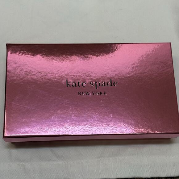 Kate Spade NY Spade Link Continental Zip Around Wallet White Beige - Picture 3 of 8